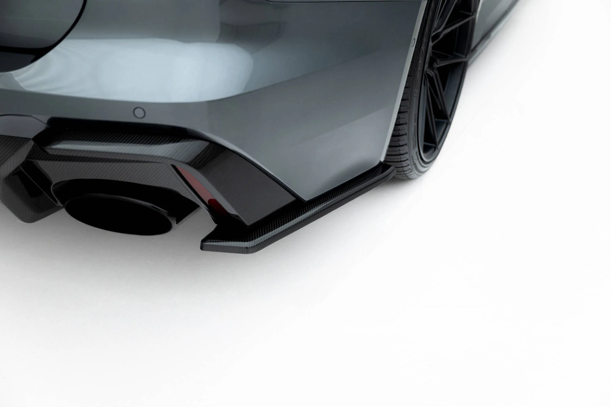 Carbon Fiber Rear Side Splitters Audi RS6 C8 (set for carbon fiber valance) - Image 2