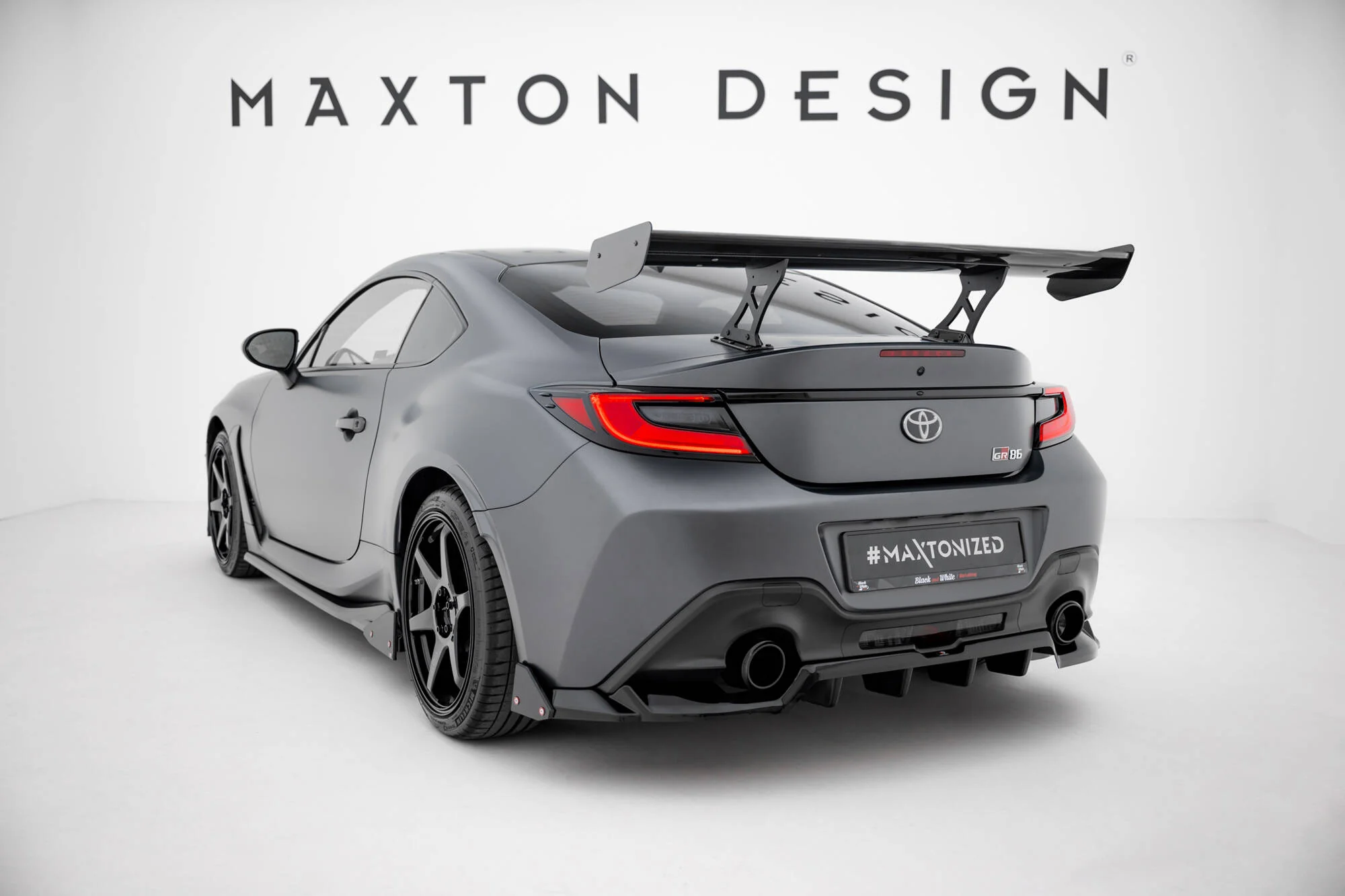 Carbon Spoiler With Internal Brackets Uprights Toyota GR86 - Image 4