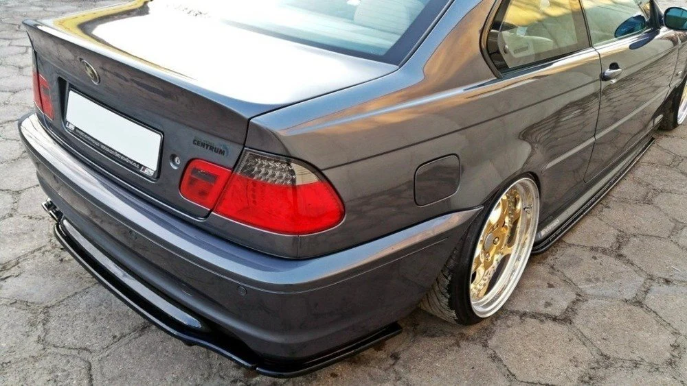CENTRAL REAR SPLITTER FOR BMW 3 E46 MPACK COUPE (WITH VERTICAL BARS) - Image 3