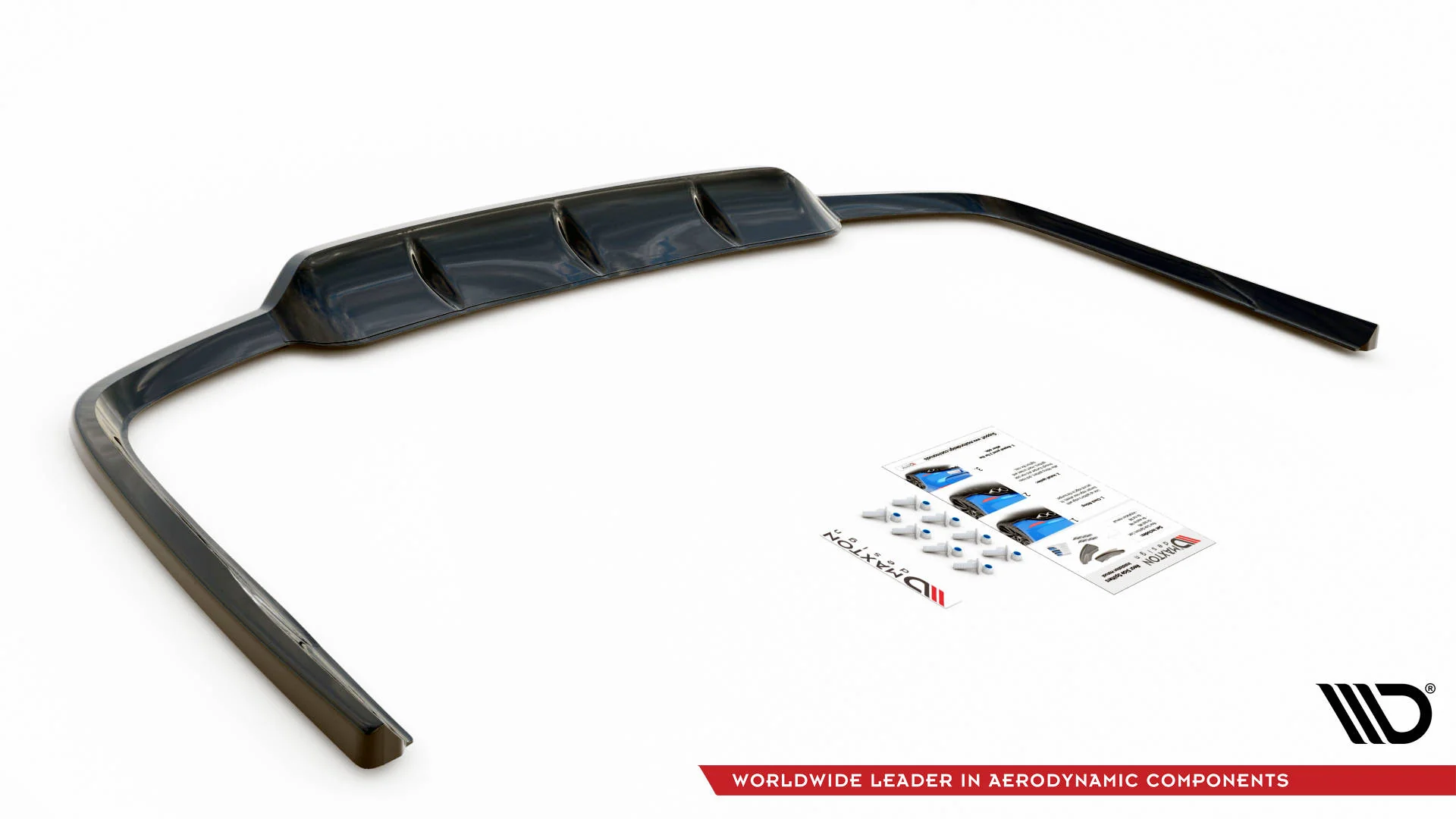 CENTRAL REAR SPLITTER (WITH VERTICAL BARS) LEXUS GS F SPORT HYBRID MK4 (L10) - Image 6