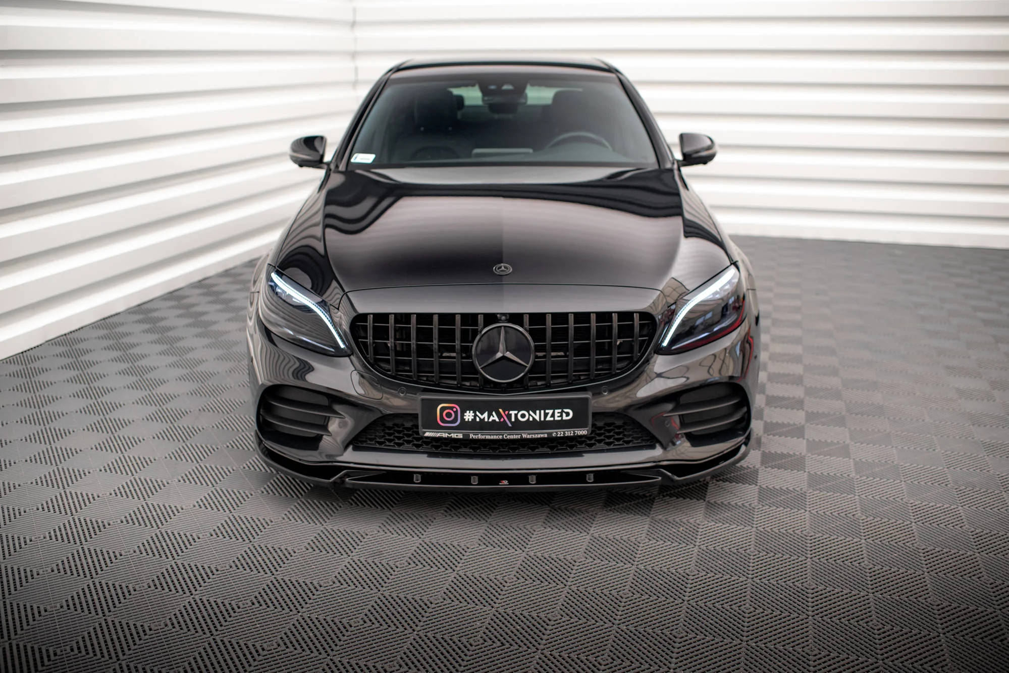 FRONT SPLITTER V.2 MERCEDES-BENZ C AMG LINE / COUPE W205 / C205 FACELIFT - Image 4
