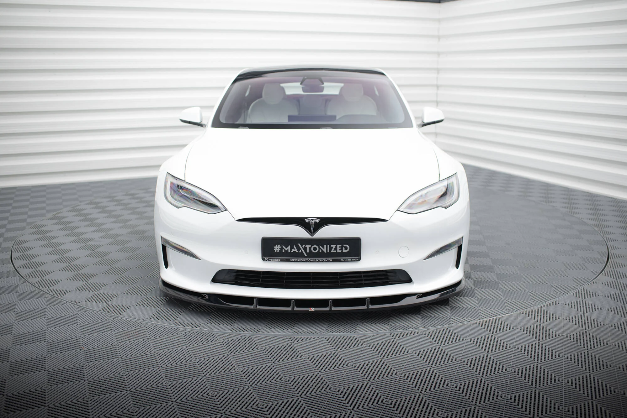 FRONT SPLITTER V.3 TESLA MODEL S PLAID MK1 FACELIFT - Image 2
