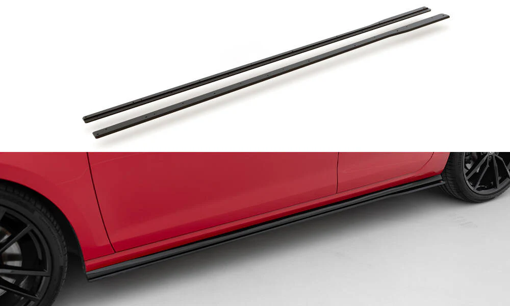RACING DURABILITY SIDE SKIRTS DIFFUSERS VW GOLF 7 R FACELIFT