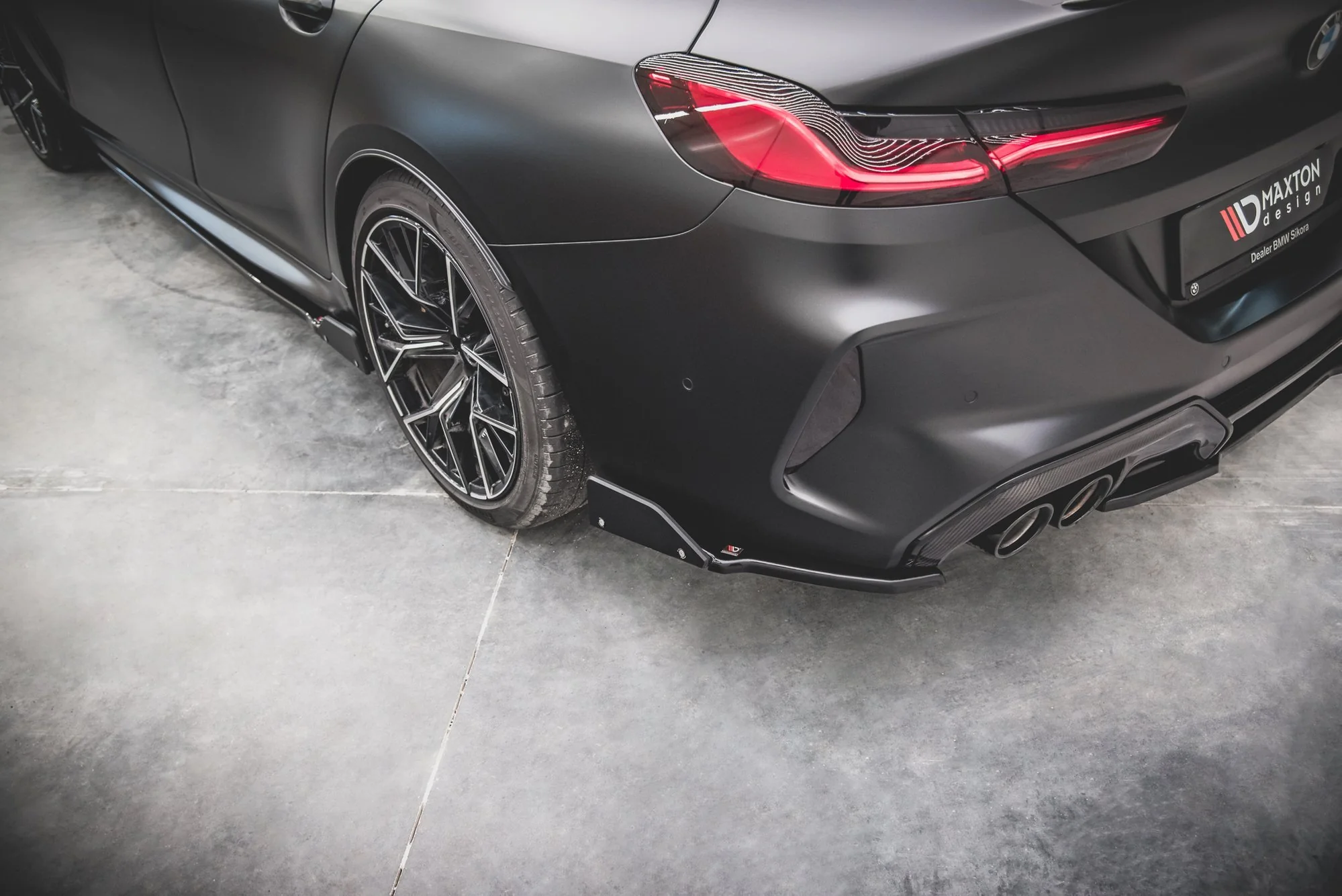 REAR SIDE SPLITTERS + FLAPS V.1 BMW M8 GRAN COUPE F93 - Image 3