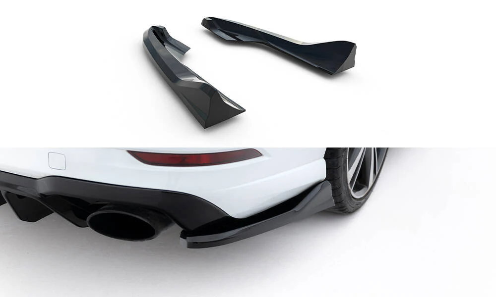 Rear Side Splitters V.5 Audi RS3 Sedan 8V Facelift (set for Maxton valance V.2)