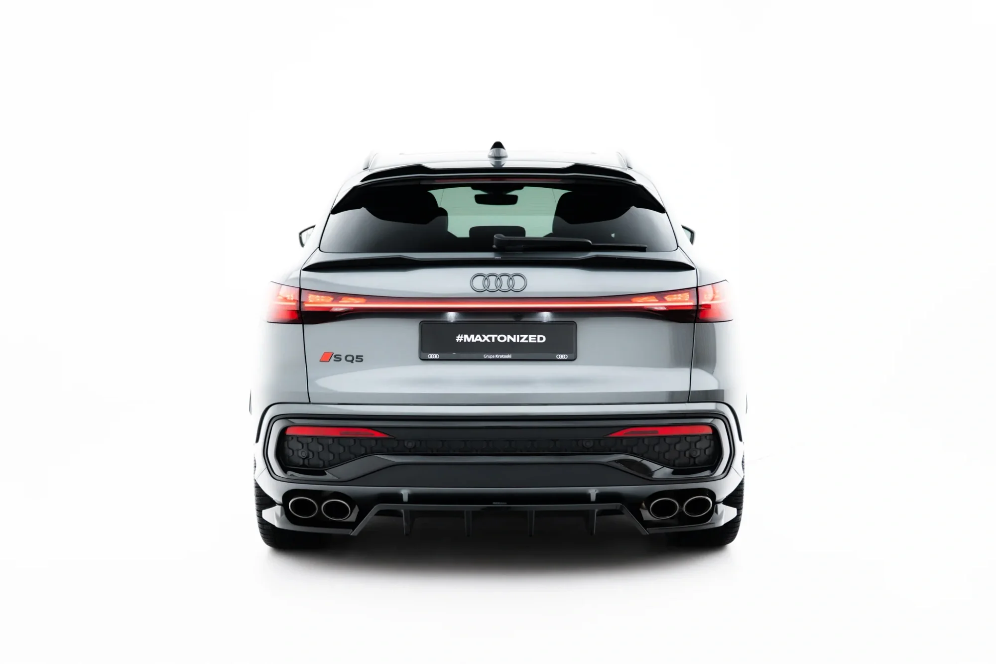 Rear Splitter (with vertical bars) Audi SQ5 Sportback / SUV Mk3 - Image 3