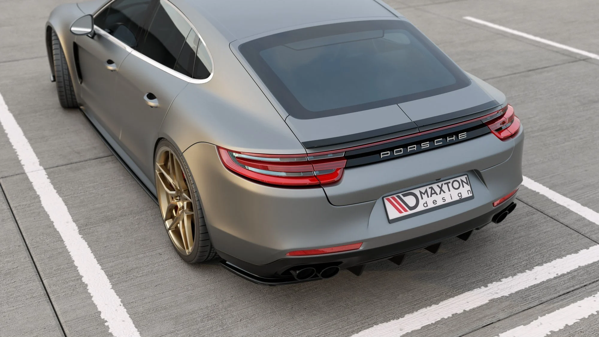 REAR VALANCE PORSCHE PANAMERA TURBO / GTS 971 - Image 4