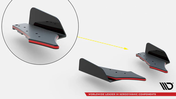 Street Pro Rear Side Splitters + Flaps Audi RS5 Sportback / Coupe F5 - Image 7