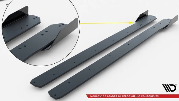 STREET PRO SIDE SKIRTS DIFFUSERS + FLAPS BM 4 M-PACK G22 - Image 4